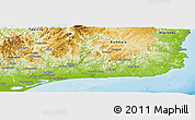 Physical Panoramic Map of East Gippsland