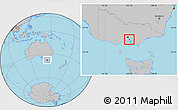 Gray Location Map of Frankston