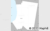 Gray Simple Map of Frankston
