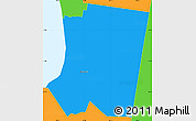 Political Simple Map of Frankston