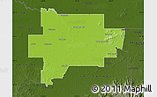 Physical Map of Greater Shepparton, darken