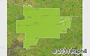 Physical Map of Greater Shepparton, satellite outside