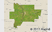 Satellite Map of Greater Shepparton, shaded relief outside