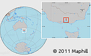 Gray Location Map of Melbourne