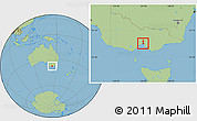 Savanna Style Location Map of Melbourne