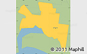 Savanna Style Simple Map of Melbourne