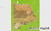 Satellite Map of Mildura, physical outside
