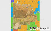 Satellite Map of Mildura, political outside