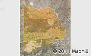 Satellite Map of Mildura, semi-desaturated