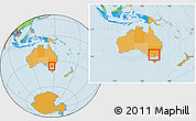 Political Location Map of Wangaratta, within the entire country