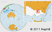 Political Location Map of Wangaratta, highlighted parent region