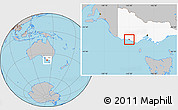 Gray Location Map of Warrnambool, highlighted parent region