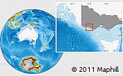Physical Location Map of Warrnambool, highlighted country, highlighted parent region