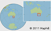 Savanna Style Location Map of Warrnambool, within the entire country
