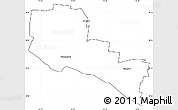 Blank Simple Map of Warrnambool, cropped outside