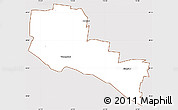 Classic Style Simple Map of Warrnambool, cropped outside