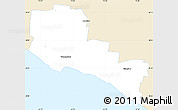 Classic Style Simple Map of Warrnambool, single color outside