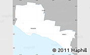 Gray Simple Map of Warrnambool, single color outside