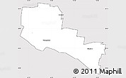 Silver Style Simple Map of Warrnambool, cropped outside