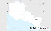 Silver Style Simple Map of Warrnambool, single color outside