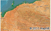 Satellite 3D Map of Ashburton
