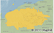 Savanna Style 3D Map of Ashburton