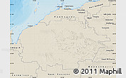 Shaded Relief Map of Ashburton