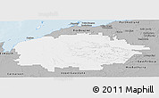 Gray Panoramic Map of Ashburton