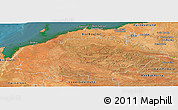Satellite Panoramic Map of Ashburton
