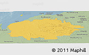 Savanna Style Panoramic Map of Ashburton