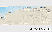 Shaded Relief Panoramic Map of Ashburton