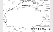 Blank Simple Map of Ashburton