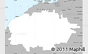 Gray Simple Map of Ashburton