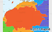 Political Simple Map of Ashburton