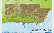 Satellite Map of Esperance, physical outside