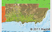 Satellite Map of Esperance, political outside