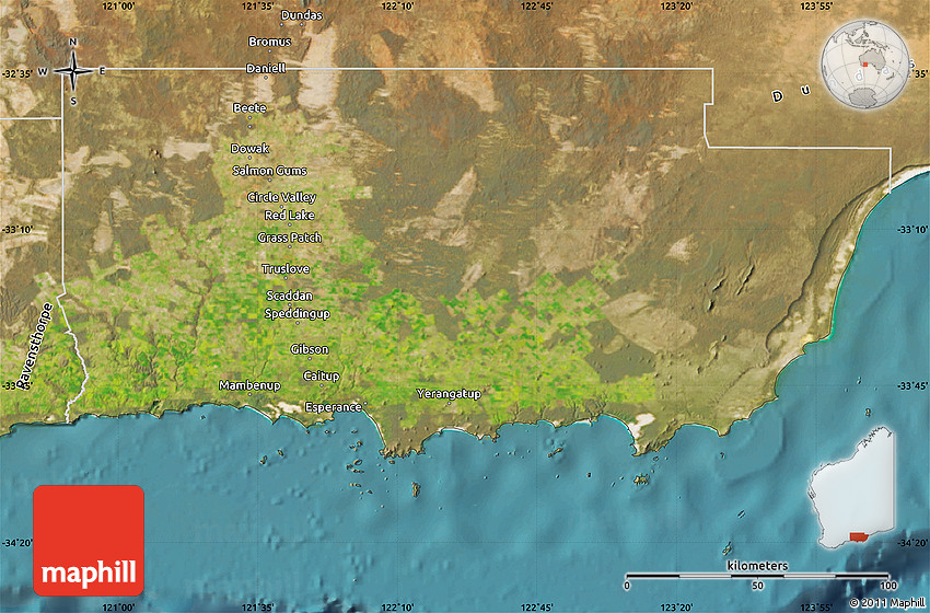 Satellite Map of Esperance