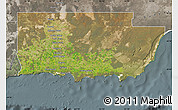 Satellite Map of Esperance, semi-desaturated