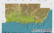 Satellite Map of Esperance, single color outside