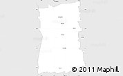 Silver Style Simple Map of Goomalling