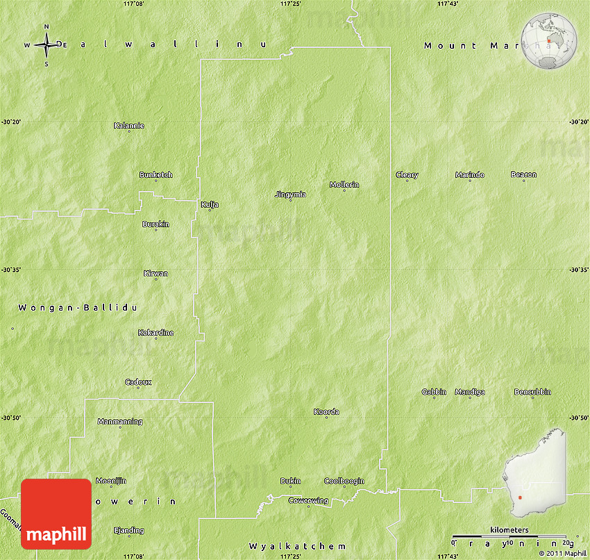 Physical Map of Koorda