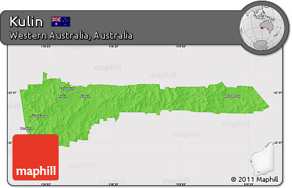 Free Political Map of Kulin, cropped outside