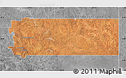 Satellite Map of Laverton, desaturated
