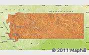 Satellite Map of Laverton, physical outside