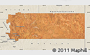 Satellite Map of Laverton, shaded relief outside