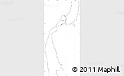 Blank Simple Map of Mandurah, cropped outside