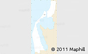 Classic Style Simple Map of Mandurah