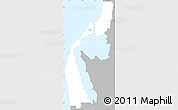 Gray Simple Map of Mandurah