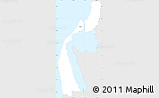Silver Style Simple Map of Mandurah