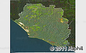 Satellite 3D Map of Manjimup, darken
